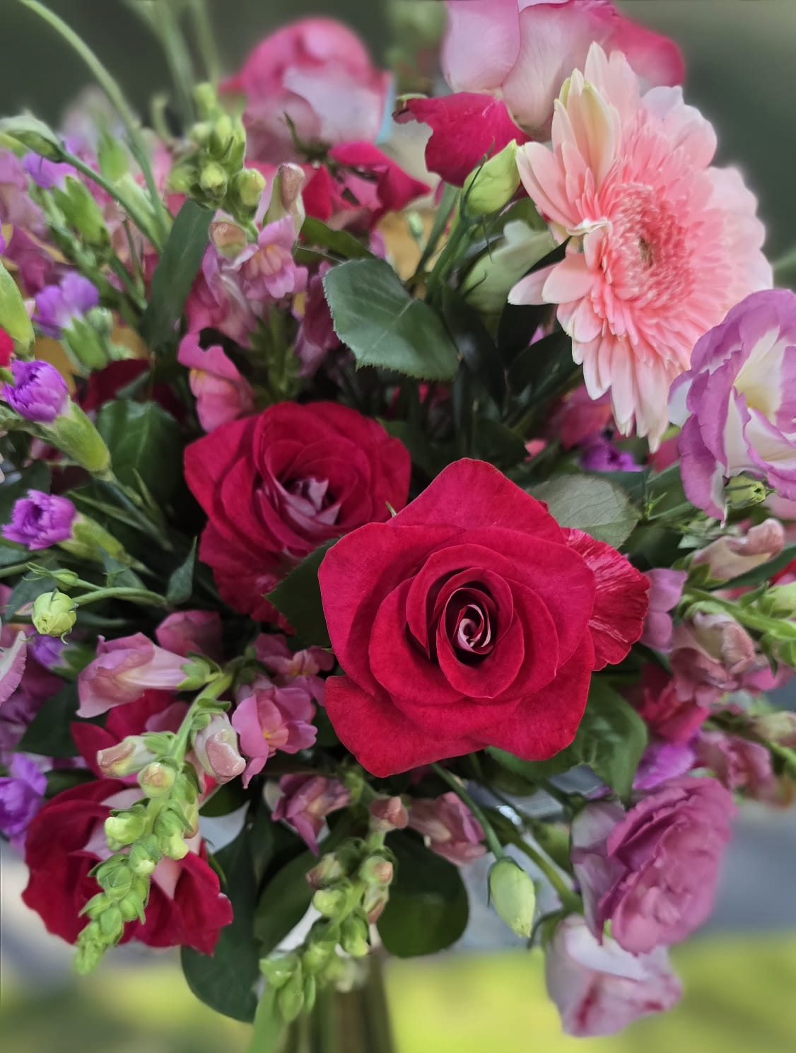 Pink and Red Floral Delight - Image 2