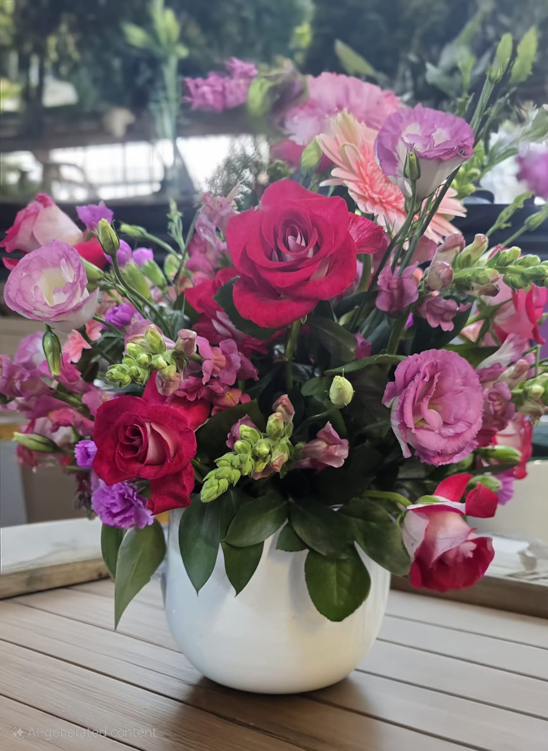 Pink and Red Floral Delight