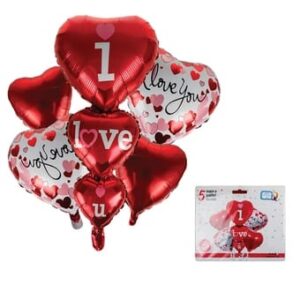 5 Piece Romantic Balloons