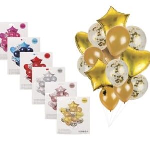 14 Piece Foil Balloons