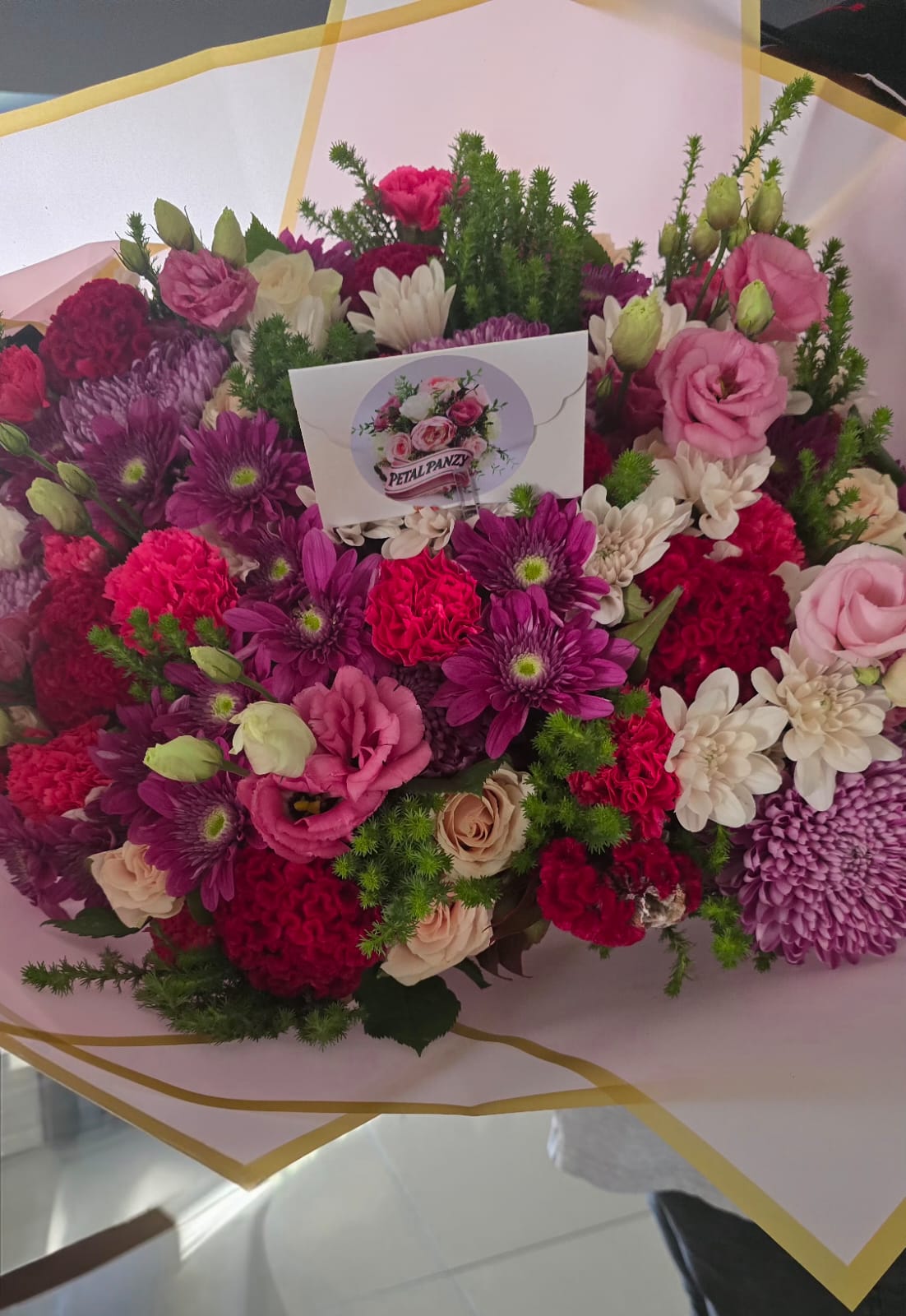 Giant mixed flower bouquet