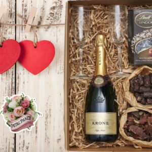 Luxury Romantic Gift Box with Krone Sparkling Wine