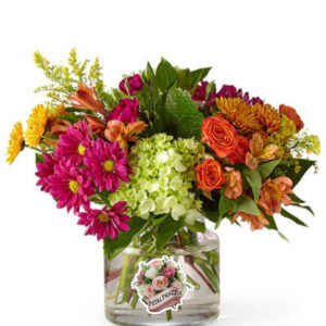 Autumn Radiance Bouquet with Vase