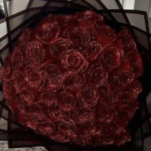 Crimson Sparkle Rose Bouquet