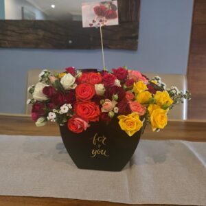 Rose Bouquet with Ribbon