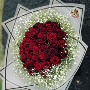 Rose Bouquet With Gypsies