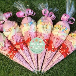 Rainbow Candy Cones