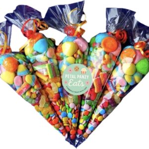 Rainbow Candy Cones